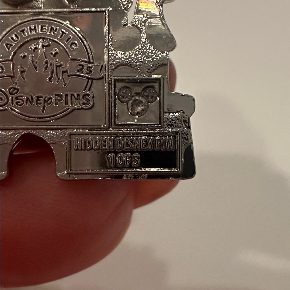 Disney Pin WDW Blue Mickey Mouse Cinderella Castle Hidden Disney 2025 - Picture 3 of 3